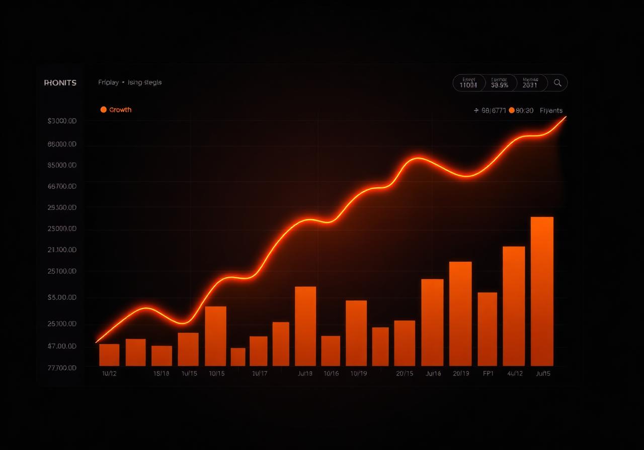Dashboard Sun7 de crescimento